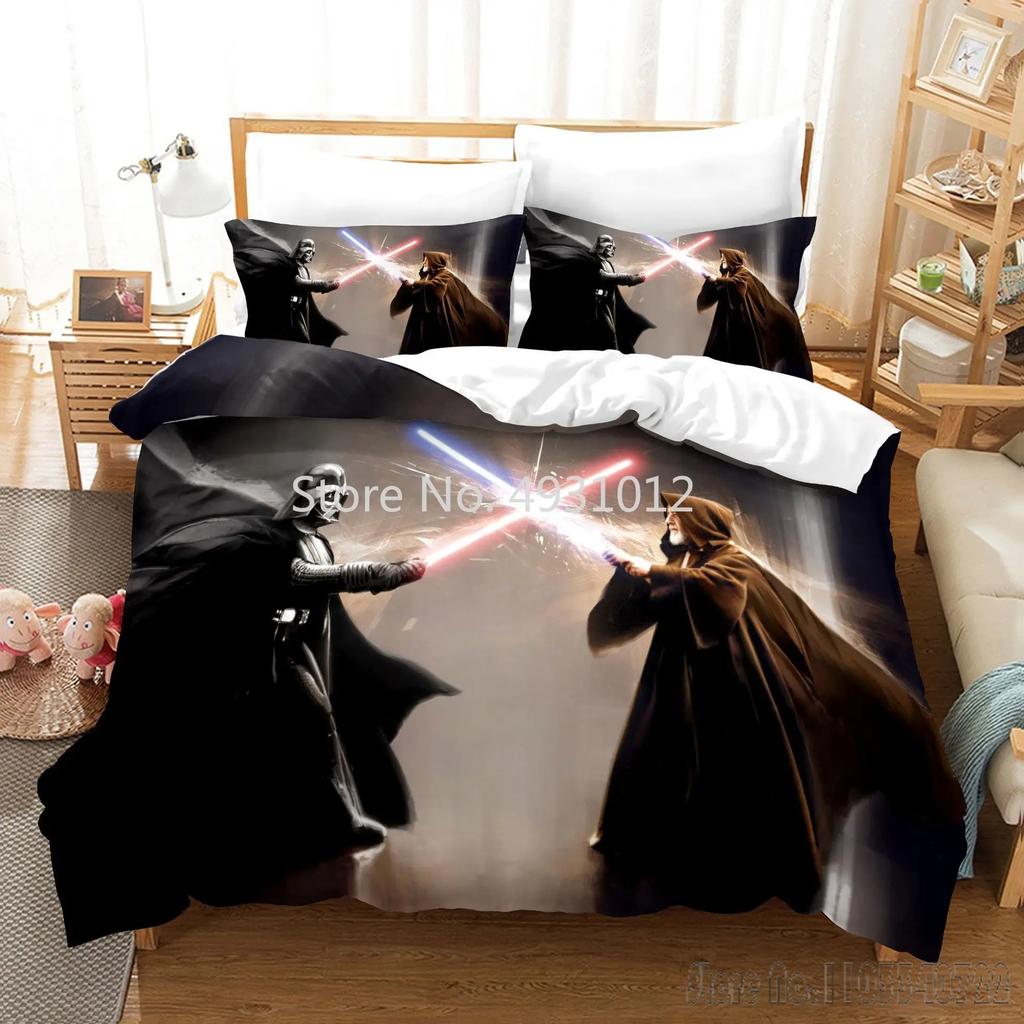 Anime 3D Printed Black Warrior Bedding Set Baby Duvet Cover Sets Bedclothes Twin Single King Kids Adult Gift