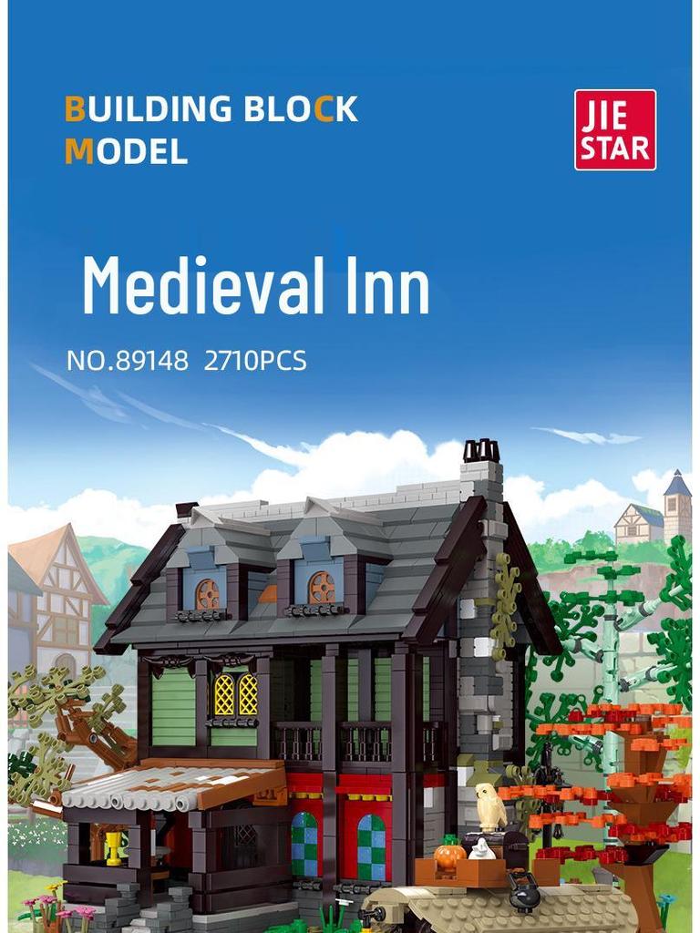 Jie Xing Street View Series Inn Model Building Blocks - Boys' Ornaments & Toys