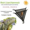 Echsen- & Kleintier-Hängematte - Atmungsaktives Kletternetz und Spielzeugschaukel für Reptilien