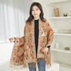 Imitation Cashmere Scarf Shawl High End Jacquard Scarf Women's Autumn and Winter Warm New Ethnic Style Shawl Outer Decoration