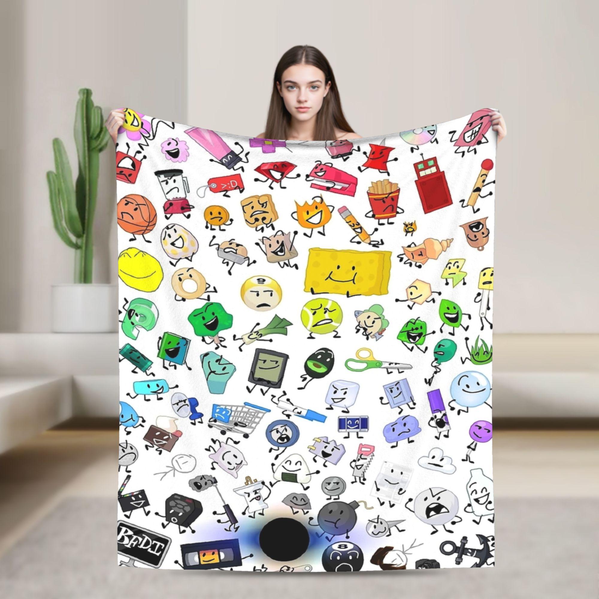 

Purple Bfding Cartoon Knitted Blankets Flannel Bfdi Super Soft Throw Blanket for Bed Bed Rug 150x200cm