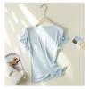 2026 Hangzhou Silk Lyocell Short Sleeve Women's Close-Fitting Round Neck T-shirt