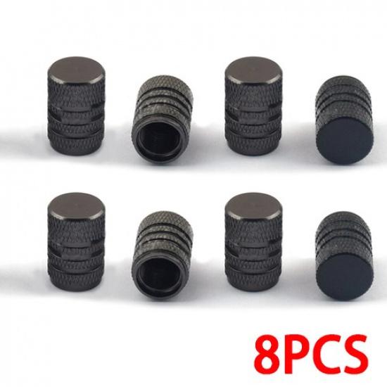 4x Aluminium Car Wheel Tyre Valve Stems Air Dust Cover Screw Cap Accessories