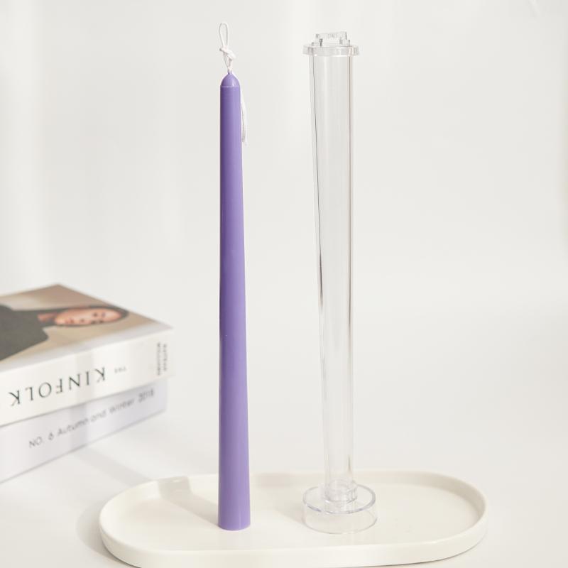 25.5cm Long Pole Candle Mold DIY Insert Pole Aromatherapy Candle Making Tool Acrylic Plastic Molds Candlelight Dinner Candle