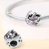 Perline charm fiore di loto classiche in argento 925 adatte per braccialetti fai-da-te, collane, regali di gioielli per feste di compleanno