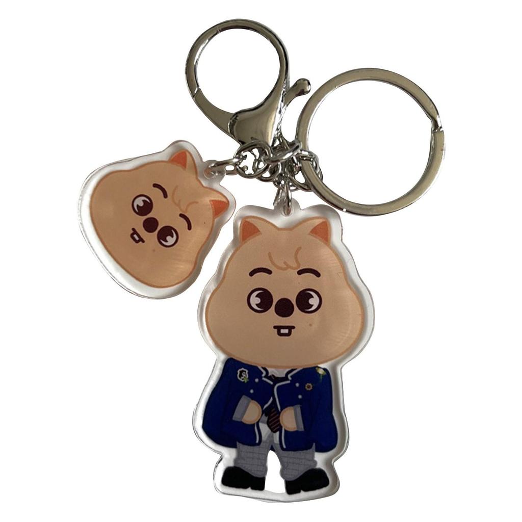 Cartoon Keychain Merchandise  Animal Keychain  Acrylic Bag Jewelry Accessories Key Ring