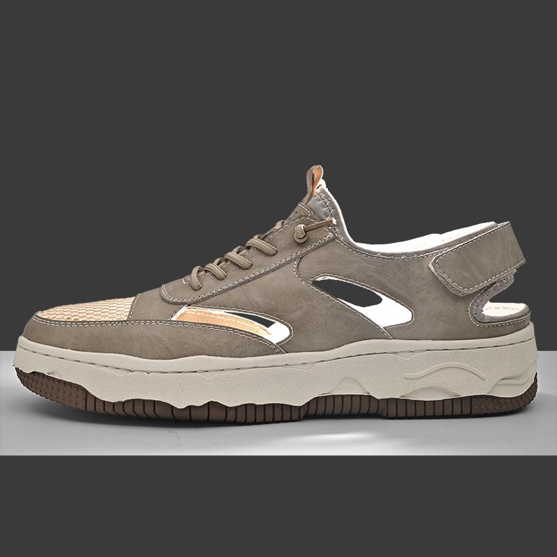 

Модная кожаная обувь мужская повседневная лоферы роскошный дизайн слипоны мужские туфли для платья стиль досуга большой размер износостойкая подошва для улицы 38 хаки