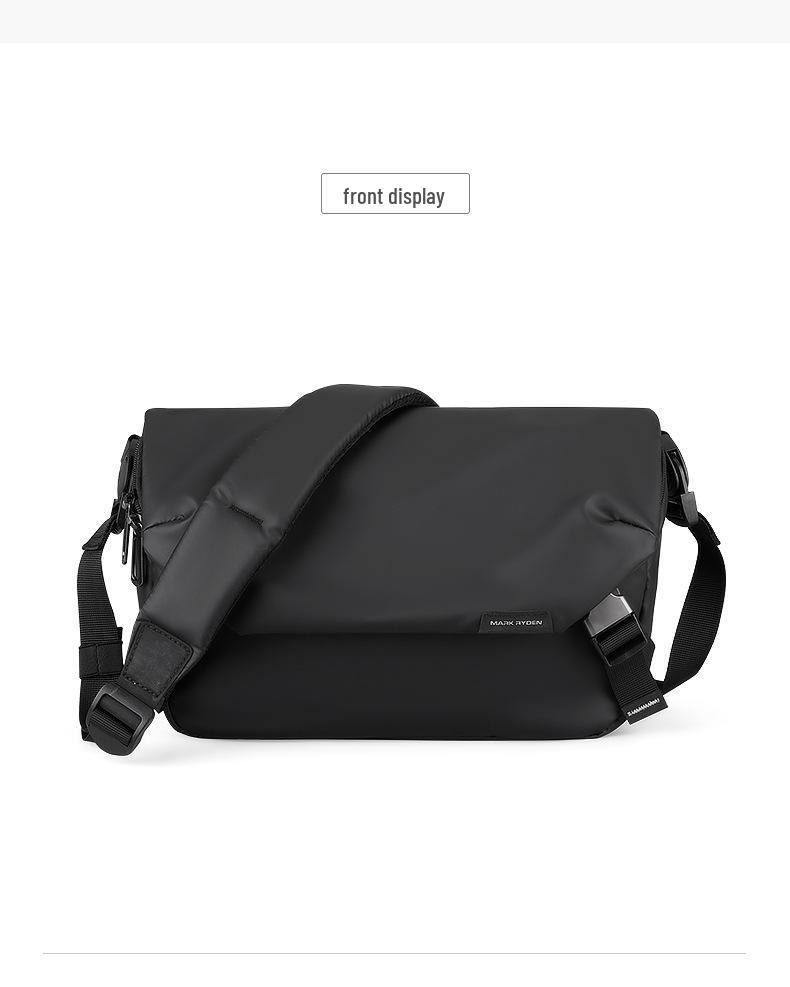 Marco Leiden Umhängetasche: Herren Trendy Wasserabweisende Umhängetasche, Modische Lässige Messenger Tasche für Studenten.