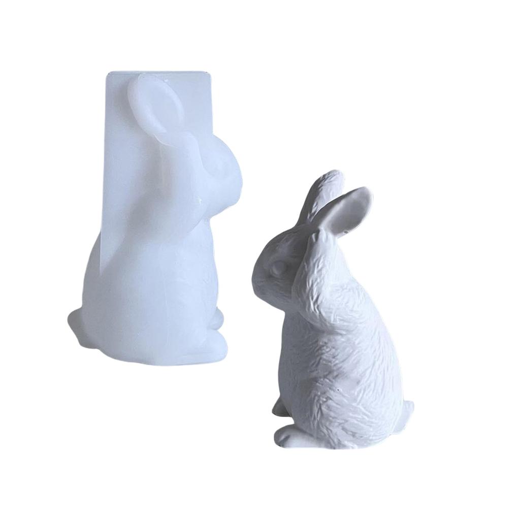 Easter Rabbit Design Silicone Mold Functional Silicone Ornament Mold For Making Easter Rabbit Crafts And Keepsakes