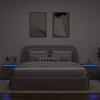 Vidaxl Wiszące Szafki Nocne Z Led, 2 Szt., Szarość Betonu