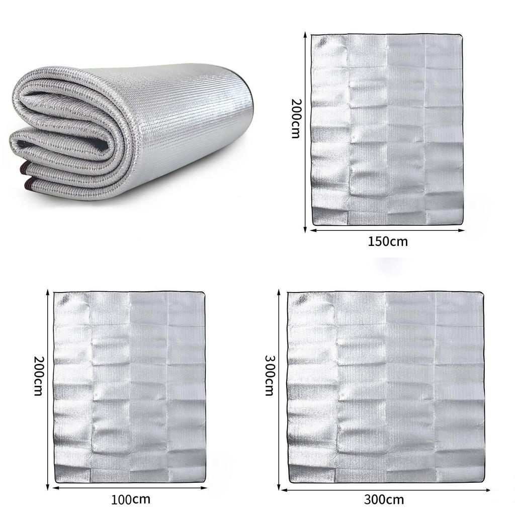 Outdoor Aluminiumfolie Campingmatte mit Isolierung und wasserdichter Schicht für Strand- und Picknickgebrauch