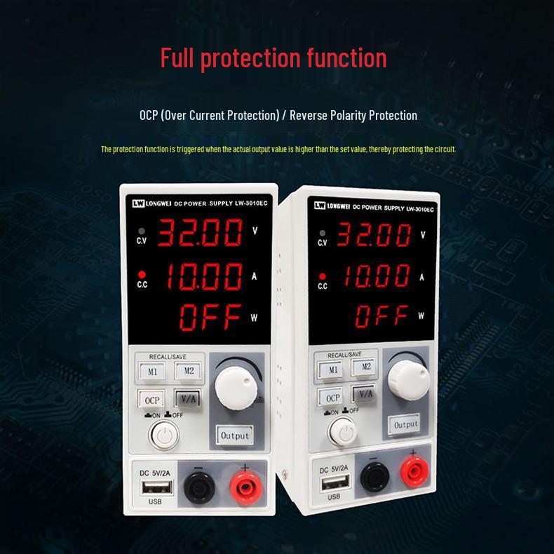 Longwei DC Programmable Power Supply 30V 5A 10A Adjustable for Electroplating and Testing