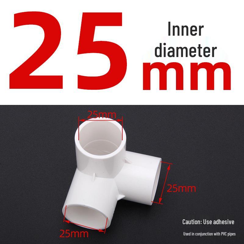 PVC 3-Way Elbow Water Pipe Fittings (20/25/32) - Drainage & Supply Plastic Adapter