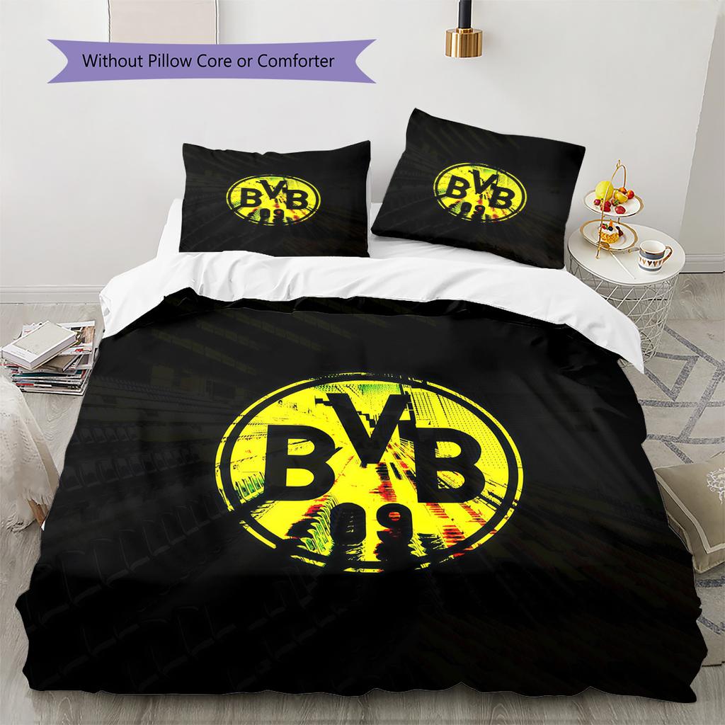 BVB092 Pattern Bedding Quilt Set Home Decoration Gift (1 * Duvet Cover + 2 * Pillowcase Without Core)