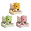 2-In-1 Automatic Cat Food Feeder Water Dispenser Multi-purpose Indoor Small Cats Dogs Puppies Food Water Feeding Bowl Pet Supplies