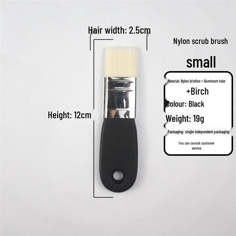 Black Nylon Bristle Paintbrush for Artists with Individual Packaging