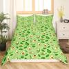 Avokado Dynetrekk sett for barn Kawaii Sengesett Cute Fruits Dynetrekk Twin Size Tropical Botanical Cartoon Quilt Cover