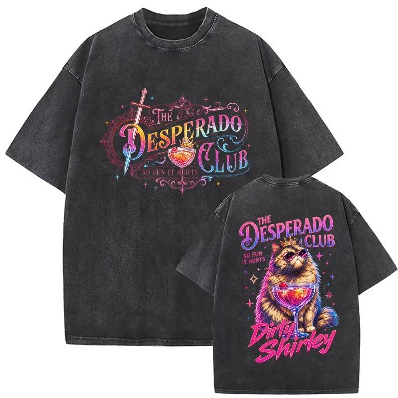 Gewaschenes T-Shirt Dungeon Crawler Carl Spiel Fans T-Shirts Herren Damen Kurzarm Tees