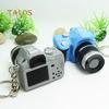 Cute Mini Digital Single Lens Reflex DSLR Camera Style LED Flash Light Keychain Suspension Trinket
