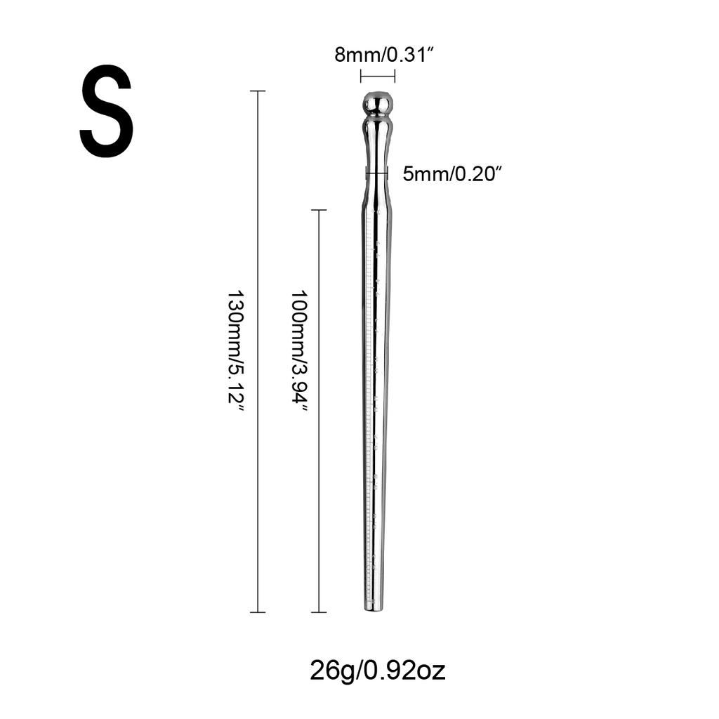 1PCS Metal Urethral Probe Measuring Urethral Size Urethral Dilatation Masturbation Penis Head Male Urethral Rod Adult Sex Toys