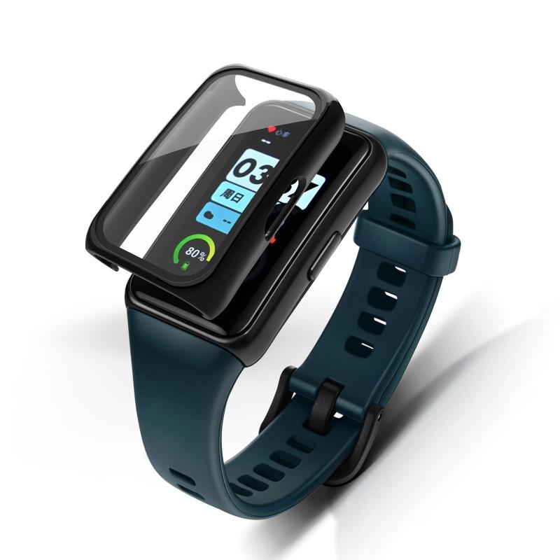 Anti-scratch Protective Case Screen Protector Compatible for Band 6/6NFC/6Pro Cover Glass Film Wear-resistant Shell