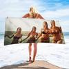 1pc Photo Towel - Beach & Bath Towel with Your Own Pictures, Premium Flannel, Quick-Dry & Absorbent