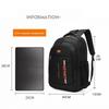 Universal Ergonomic Men Backpack Wear Resistant Large Capacity Business Backpack Casual Style Oxford Cloth Computer Bag Hiking