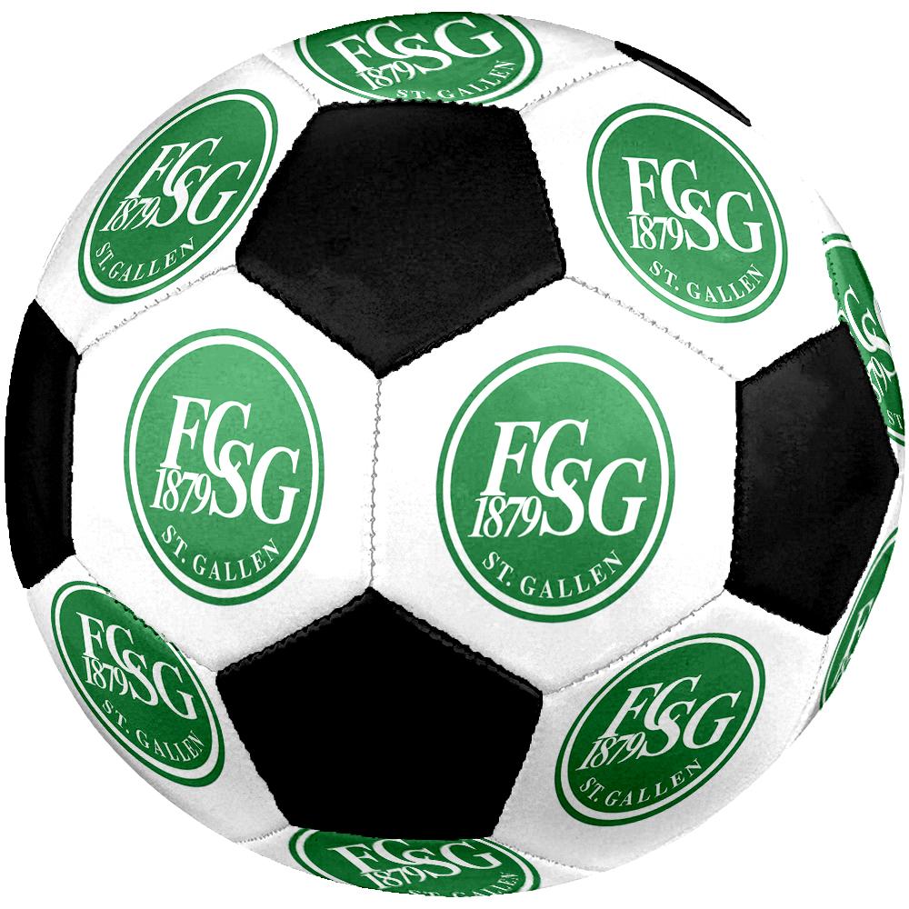 SIZE 5 FC St. Gallen Soccer Ball Colorful All Ages Machine Stitched PVC Competition Ready Durable High-Bounce