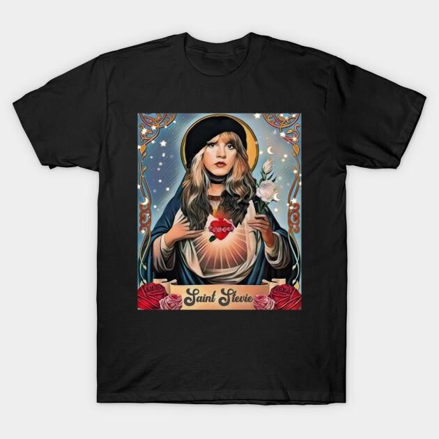 

Saint Stevie Nicks T-Shirt Short Sleeve All Sizes S to 5 XL T01 Unisex T-Shirt L