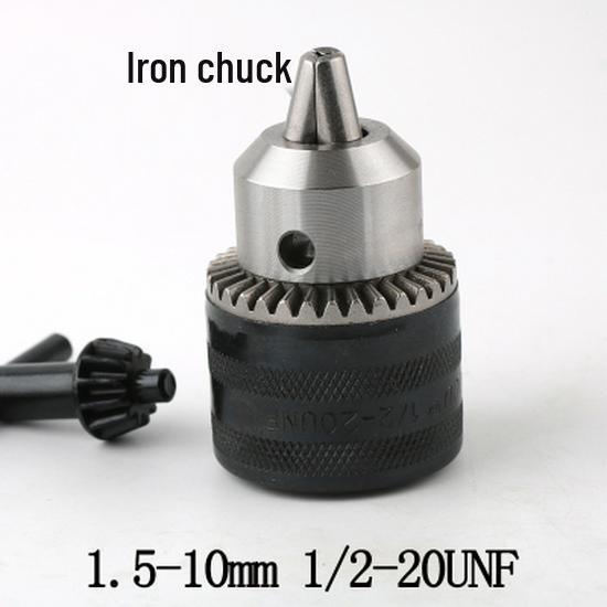 Multi-function Rotary Hammer to Electric Drill Adapter: Round/Square Shank, Four-Flute, Round Head