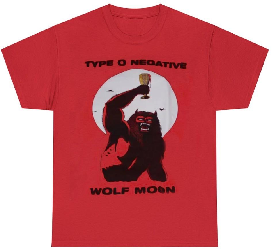 Type O Negative Wolf Moon Red Men Unisex S-234XL E776 Unisex T-Shirt M