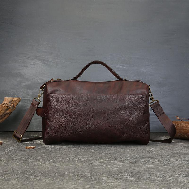 

Genuine Leather Travel Bags for Men Women Large Capacity Handbags Vintage Design Shoulder Bag GZW 39*25*16cm кофейный
