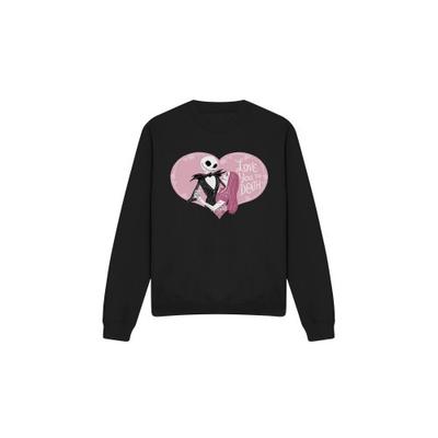 The Nightmare Before Christmas Unisex-Sweatshirt für Erwachsene mit Aufschrift „Love You To Death“ zum Valentinstag