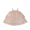 Girls Spaghetti Strap Tiered Dress with Bow Cute Summer Princess Dress