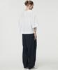 UMARMUNG Lightweight Cotton Oval Silhouette Pants_Navy