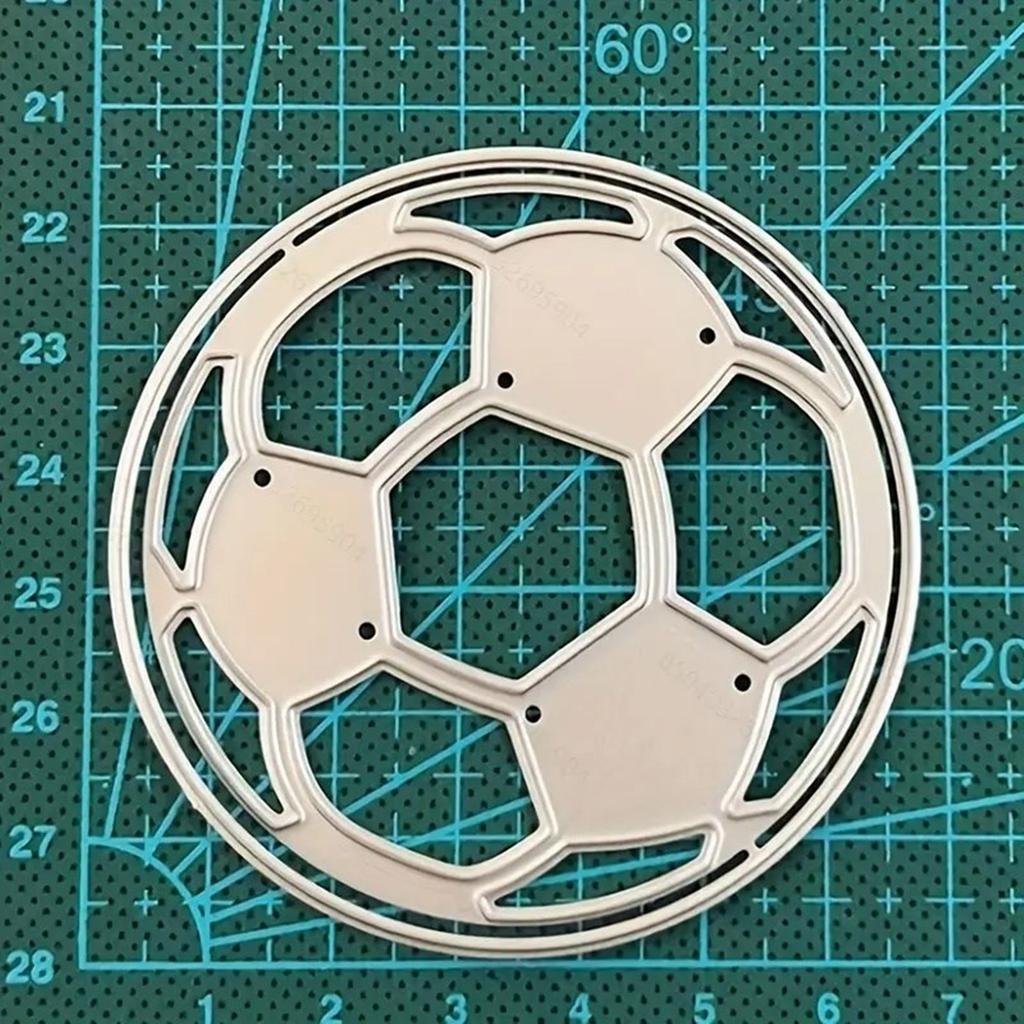 Soccer Shape Cutting Dies Carbon Steel Die Cut Scrapbooking Embossing Stencils for Scrapbooking Card Making Packaging