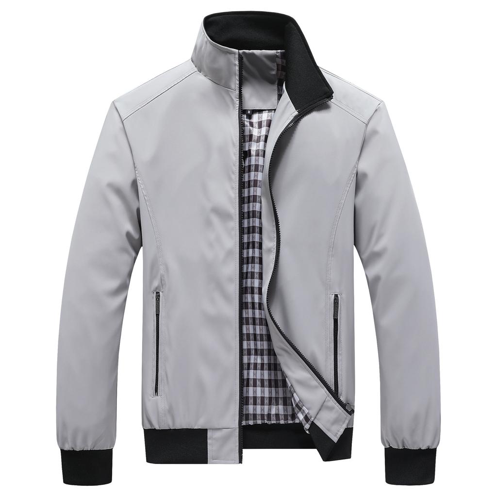Men Spring Autumn Plus Size Jacket Casual Sport Windbreaker