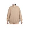 Fleece Crew Neck Warm Pullover Long Sleeve Sweatshirt Women Tops DD5633-200