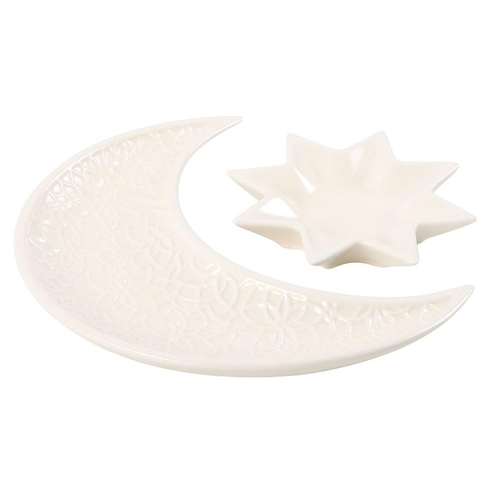 Something Different Crescent Moon & Stars Trinket Dish