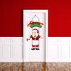 Christmas Porch Door Hanging Banner Christmas Paper Door Decorative Flags Xmas Welcome Sign For  Year Porch Door Banner