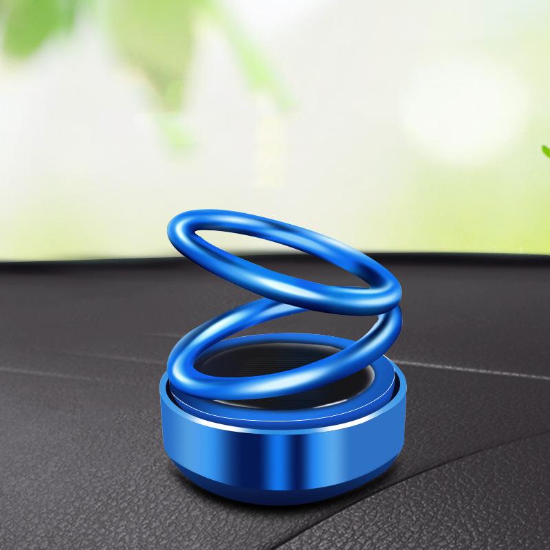 New Solar-Powered Rotating Car Perfume Ornament