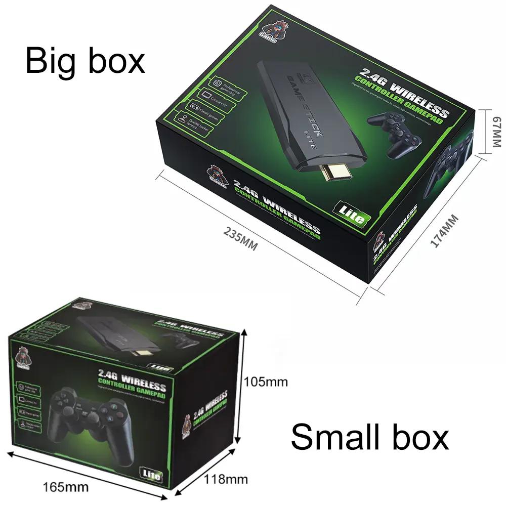 Popular Console 64GB Wireless Video Game Consoles 4K HD M8 Game Stick Lite With Gamepad Built-in 20000+ Games