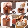 2Pcs Wooden Salt Mill Shaker Ergonomic Adjustable Coarseness Manual Pepper Grinder for Peppercorn Chili Flake Dried Herb