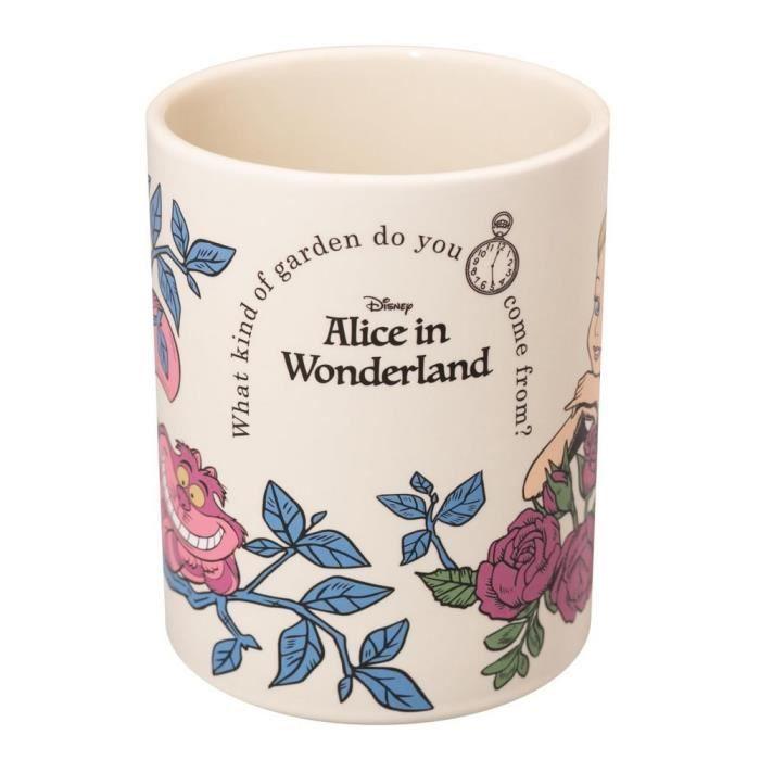 Porte-crayon - erik disney - alice au pays des merveilles - céramique - multicolore - 10,5cm