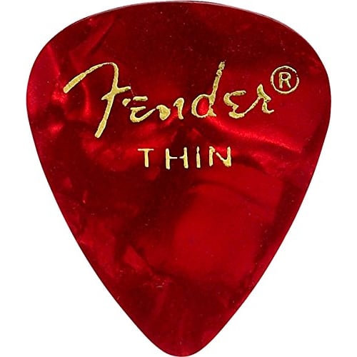 Fender [8 Color Assortment] 8-Piece Set (1 of Each Color) Teardrop Thin Guitar Picks