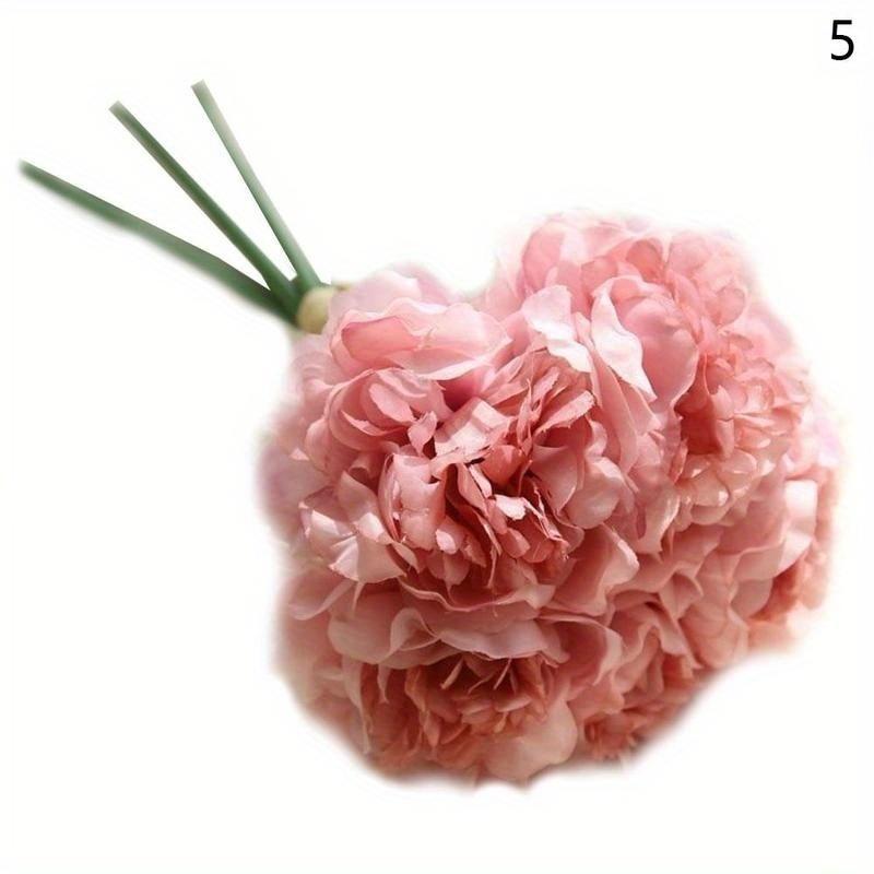 1PC Bunch Simulation Peony Flower Bouquet To The Beam Simulation Flower Home Decoration Crafts Wedding Fake Flowers