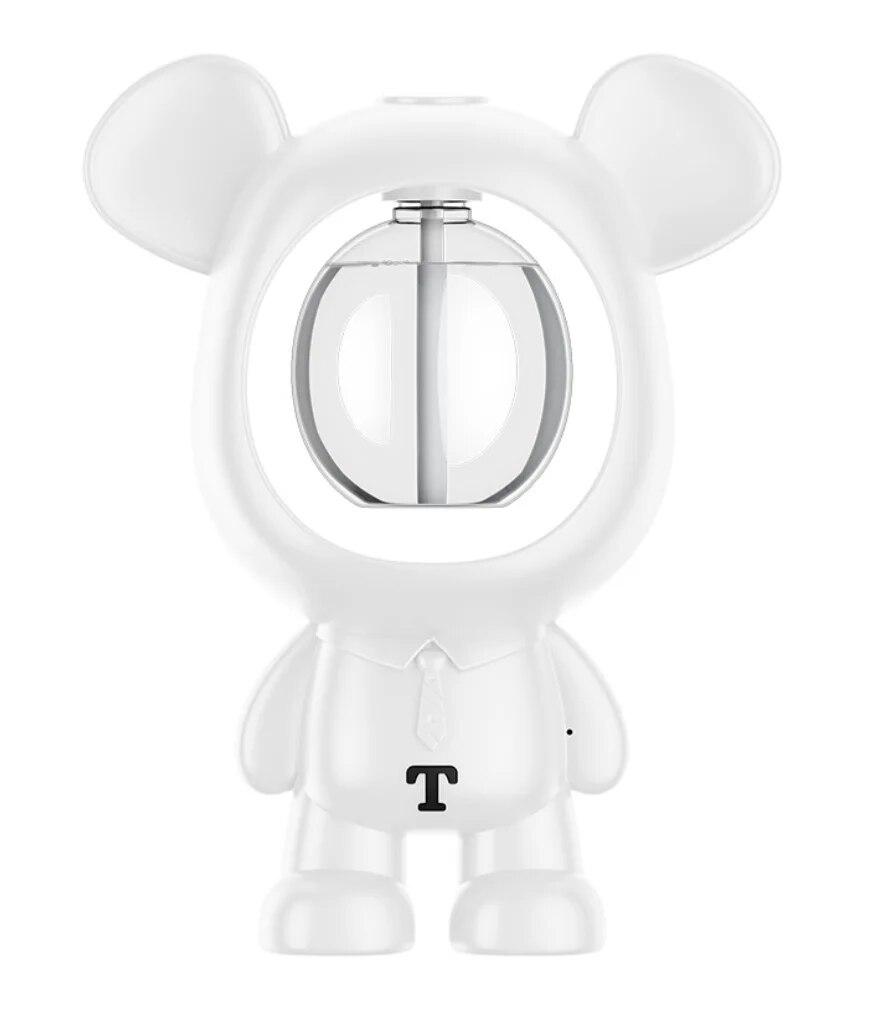 

50 мл аромадиффузор 3 режима мультфильм медведь ультразвуковой эфирное масло диффузор декоративные украшения очиститель духов домашний подарок белый