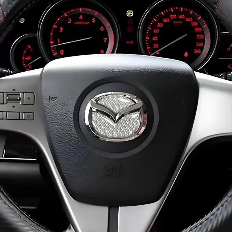 Epoxy Sticker Car Steering Wheel Emblem Modified Decal for Mazda Axela CX3 CX4 CX5 RX7 Atenza MX3 MX5 CX9 CX7 RX8 SKYACTIV