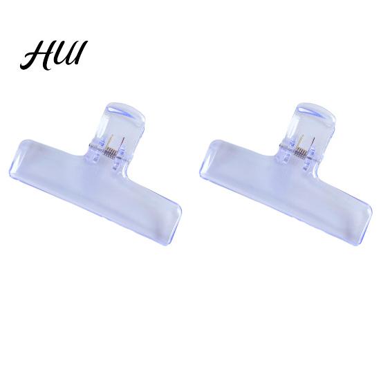 Acrylic Binder Clip 2Pcs Clear Clips with Strong Grip Colorful Paper for Small Office School Home Reusable Organizing Documents Photos Crafts