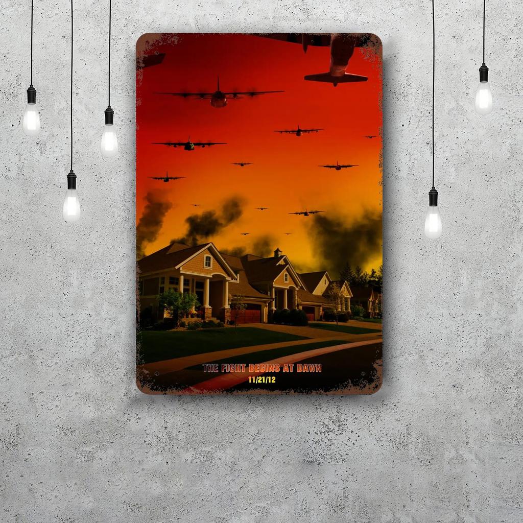 1984 Movie Red Dawn Vintage Metal Tin Signs Posters Decor Retro Metal Plaque Wall Art Decor for Garage Bar